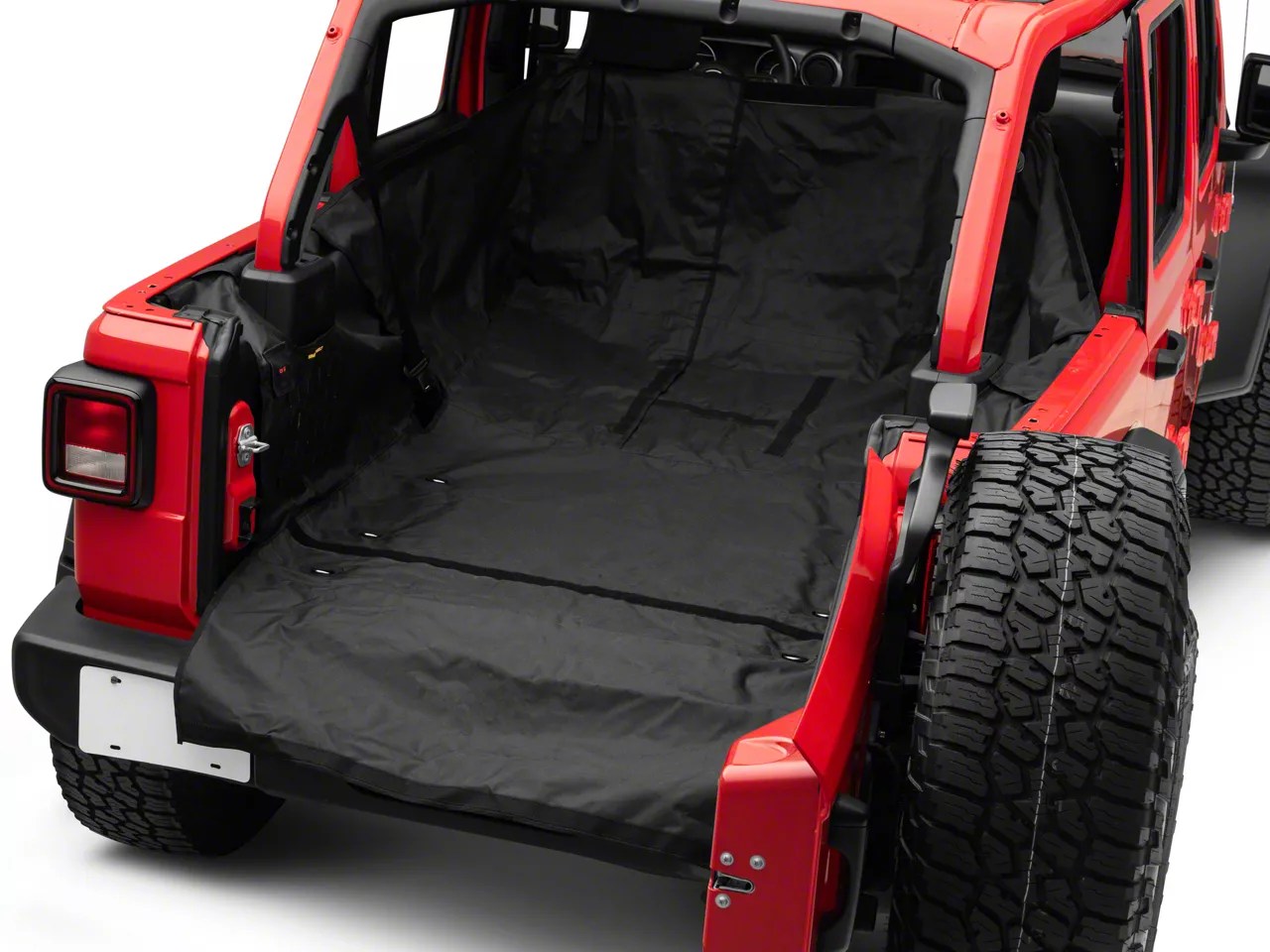Smittybilt Jeep Wrangler G.E.A.R. Cargo Liner; Black 87401 (1824 Jeep