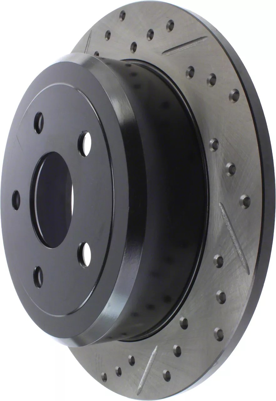 StopTech Jeep Wrangler Select Sport Drilled & Slotted Rotor Rear