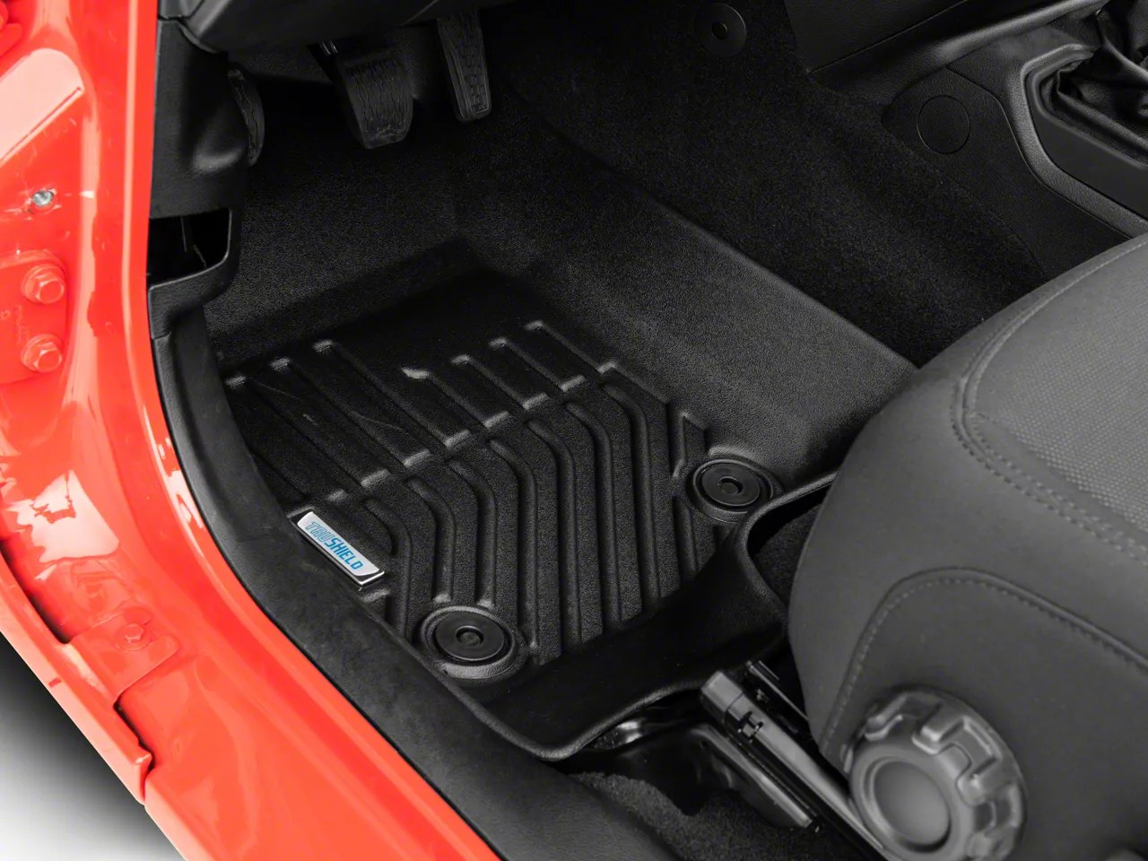 TruShield Jeep Wrangler Precision Molded Front Floor Liners; Black