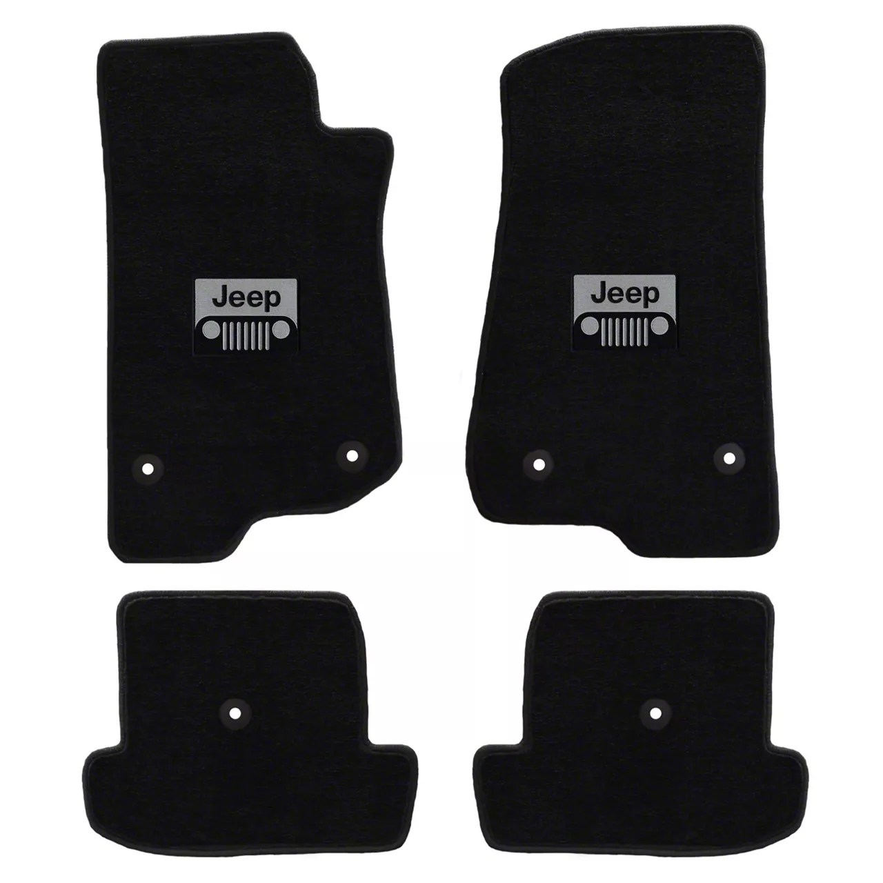 Lloyd Jeep Wrangler AllWeather Carpet Front and Rear Floor Mats with