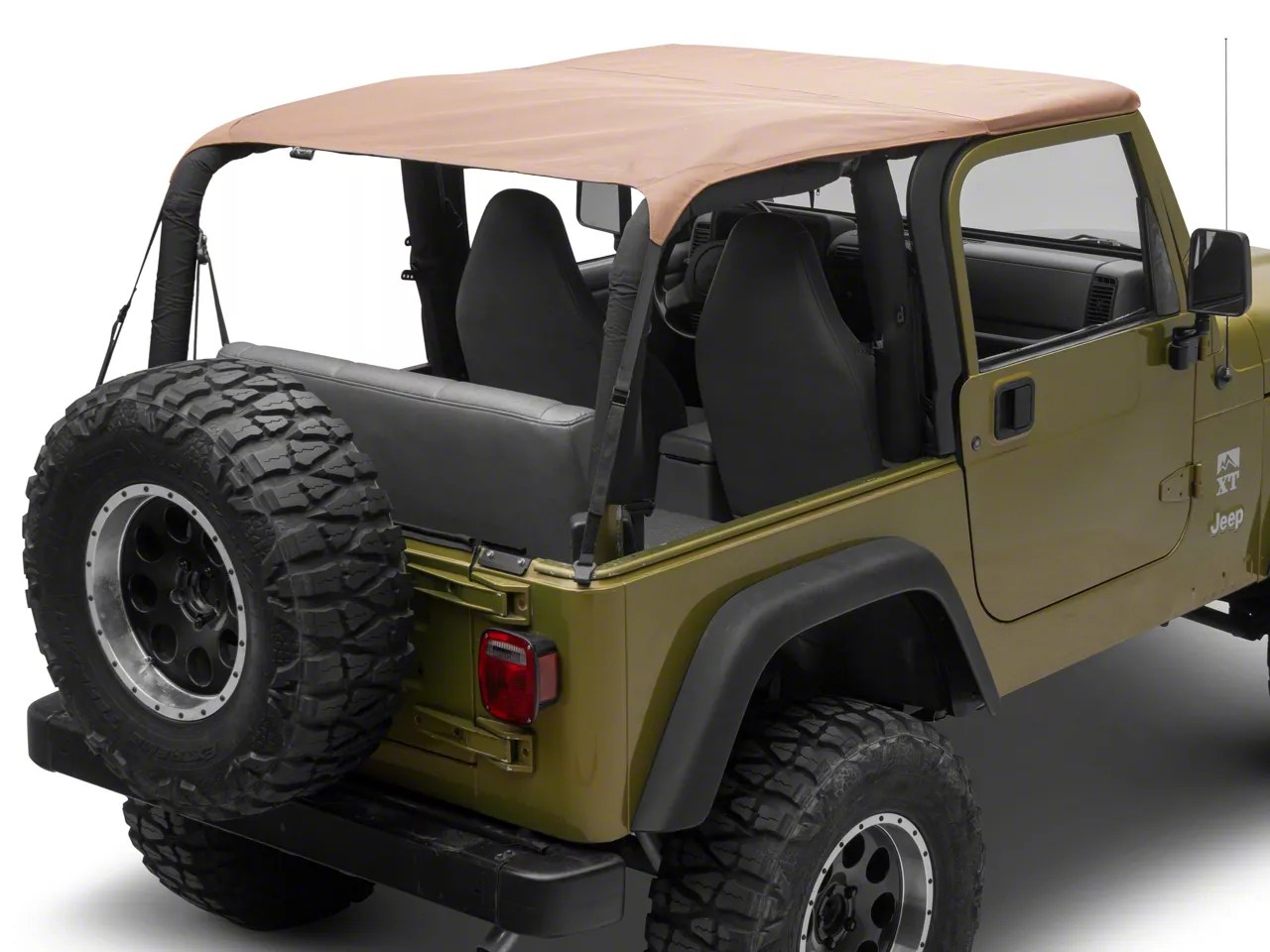 Jeep Wrangler Frameless Trail Top Soft Top; Spice Denim (9706 Jeep