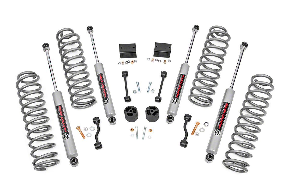 Rough Country Jeep Wrangler 2.50Inch Suspension Lift Kit with Premium