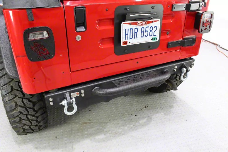 Fishbone Offroad Jeep Wrangler Piranha Rear Bumper with Step FB22072