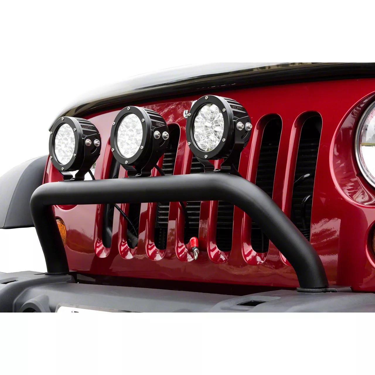 Jeep Wrangler MAX Tray Bull Bar/Light Bar; Black (0718 Jeep Wrangler JK)