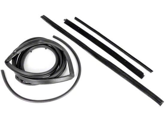 OmixADA Jeep Wrangler Passenger Side Door Seal Kit w/ Hardtop & Fixed