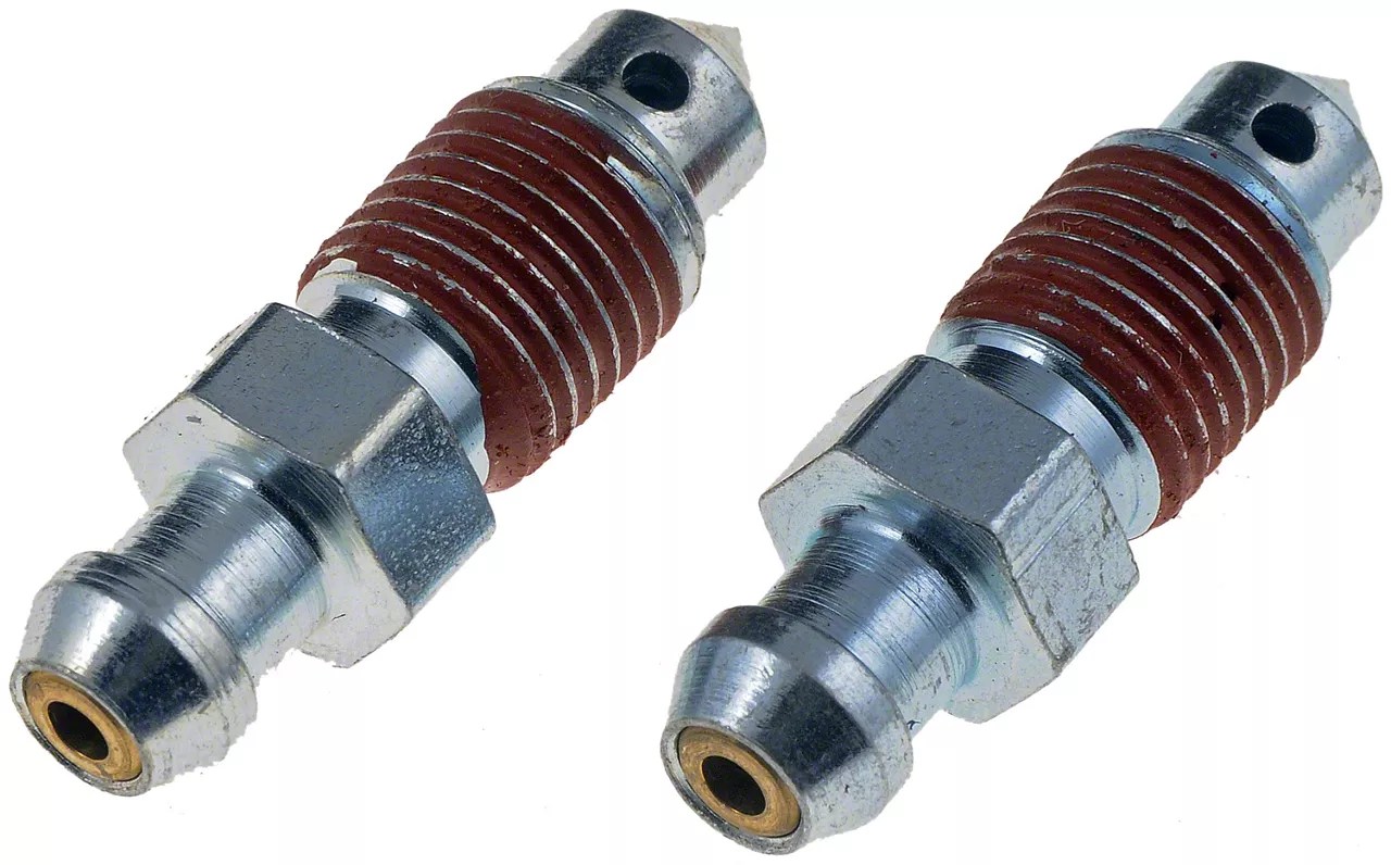 Jeep Wrangler Quick Brake Bleeder Screws; 3/824 x 13/16Inch (8706