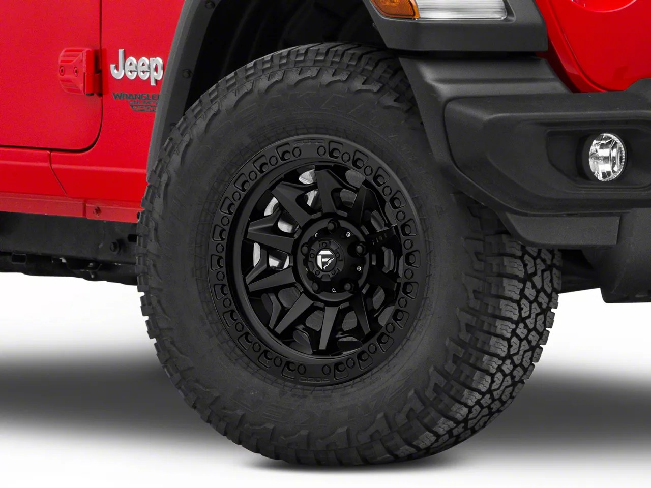 Fuel Wheels Jeep Wrangler Covert Matte Black Wheel; 17x9 D69417907550