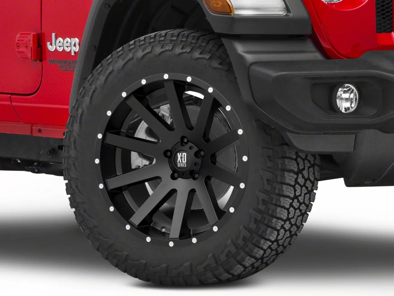 XD Jeep Wrangler Heist Satin Black Wheel; 20x10; 24mm Offset