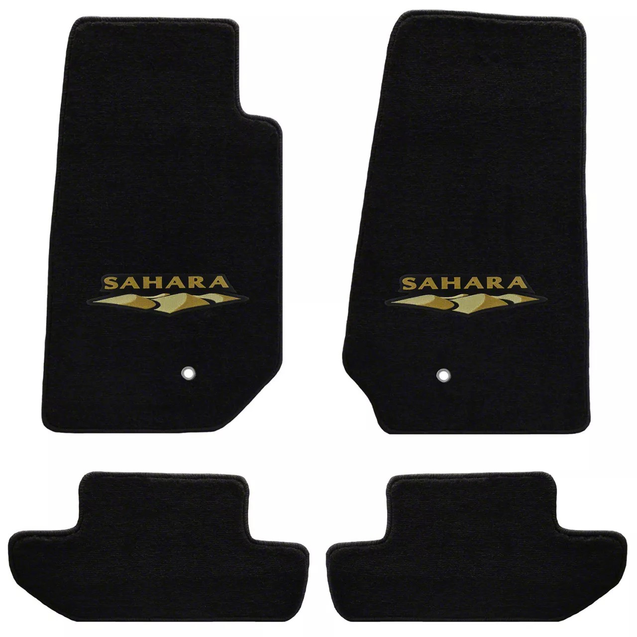 Lloyd Jeep Wrangler AllWeather Carpet Front and Rear Floor Mats with