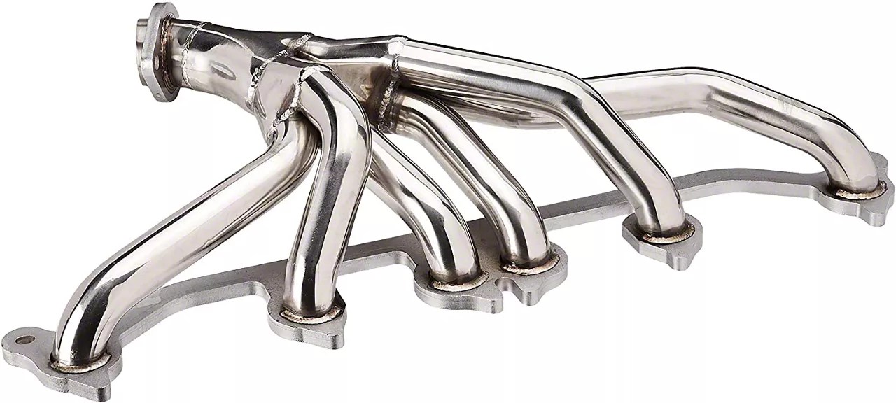 Jeep Wrangler Header; Chrome (91-99 Jeep Wrangler)