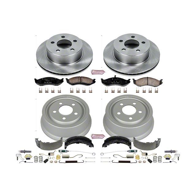 PowerStop Jeep Cherokee OE Replacement Brake Rotor, Drum and Pad Kit