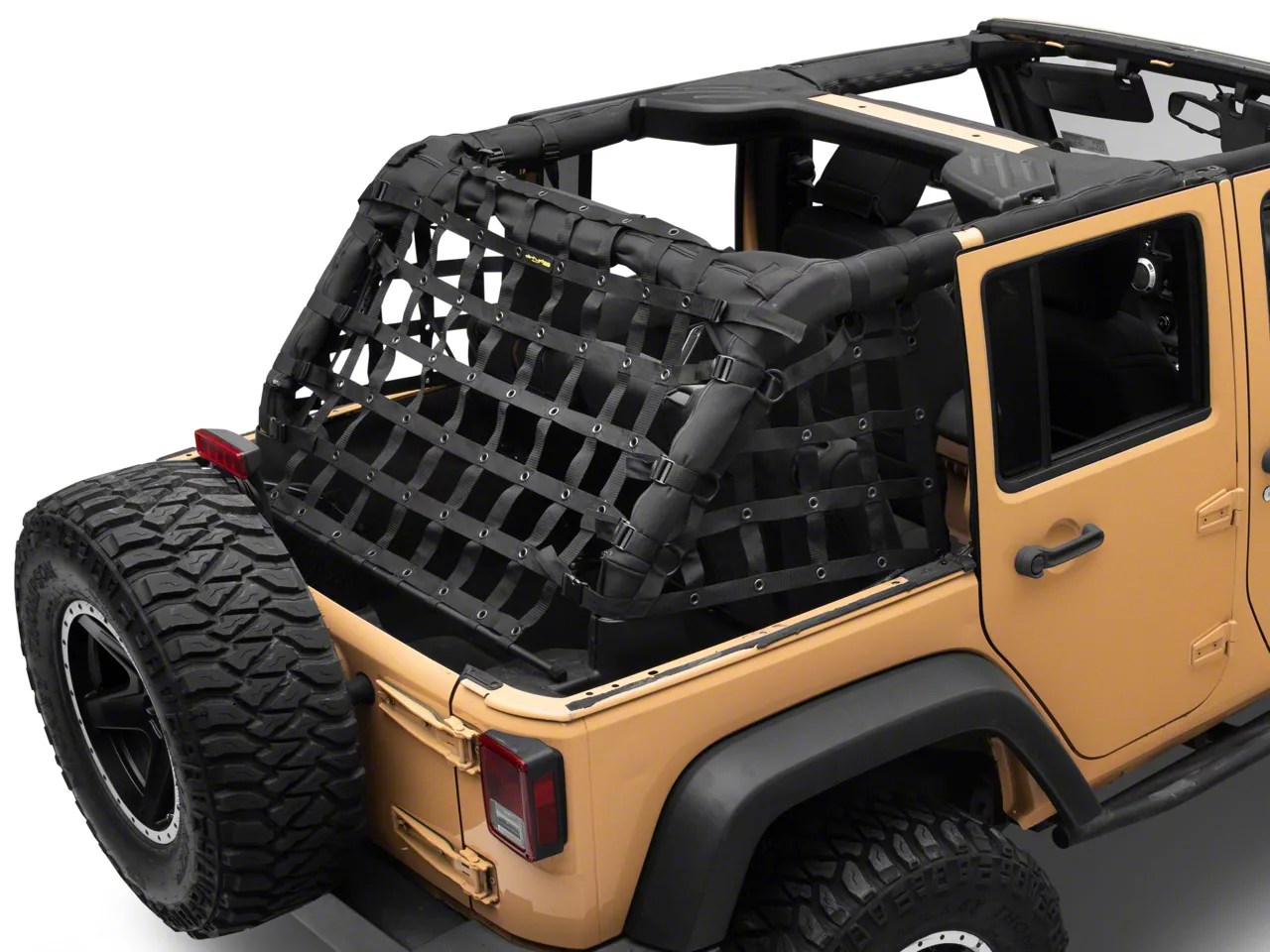 Dirty Dog 4x4 Jeep Wrangler 3Piece Rear Netting Kit J143569 (0718