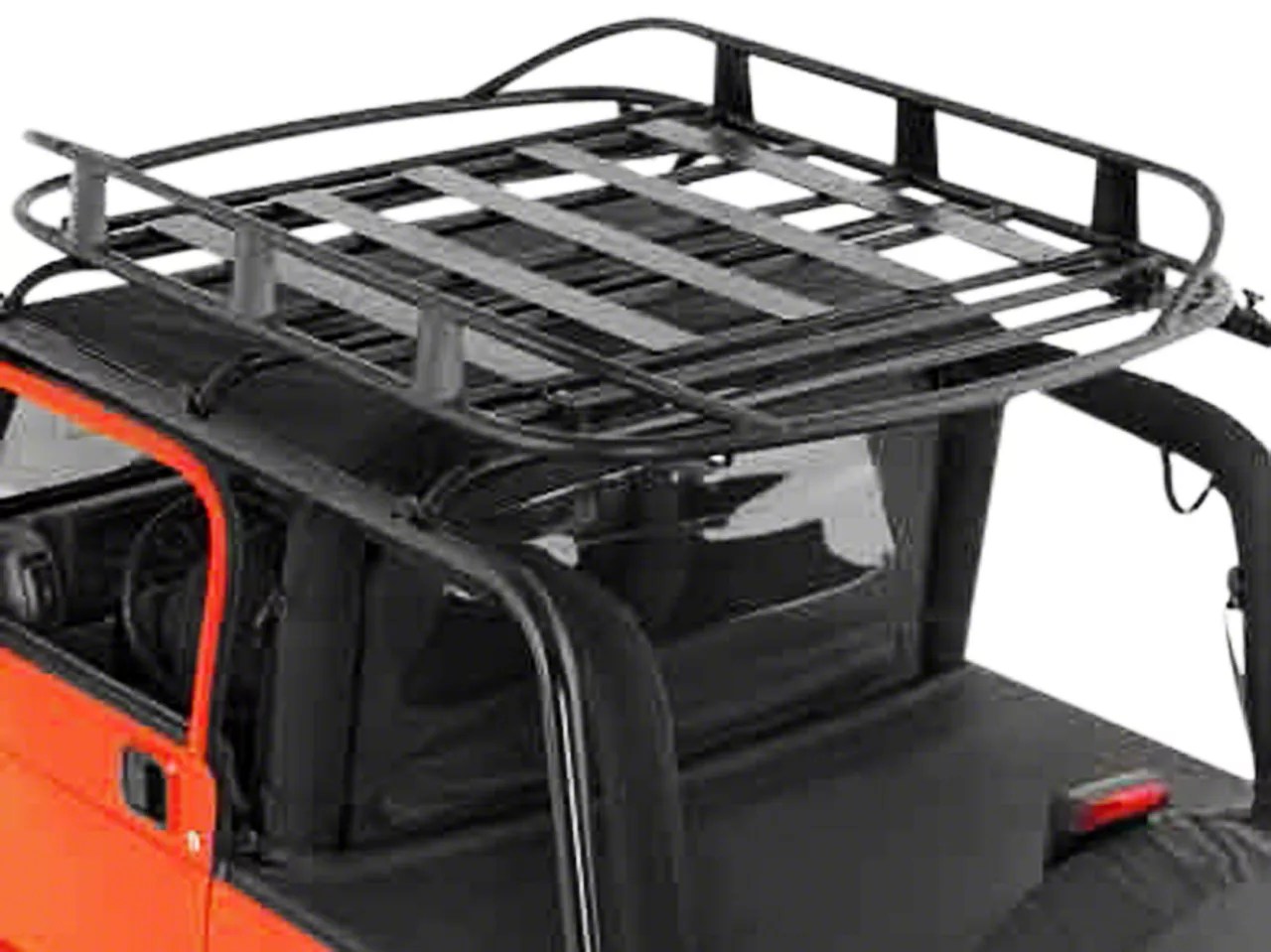 Smittybilt Jeep Wrangler Rugged Rack Roof Basket 250 Lb Rating