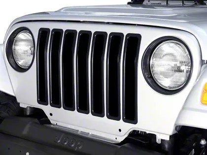 Rugged Ridge Jeep Wrangler Black Plastic Grille Insert Kit 11306.03 (97
