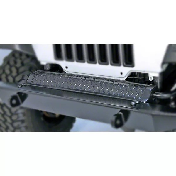 Rugged Ridge Jeep Wrangler Diamond Textured Black Plastic Front Frame