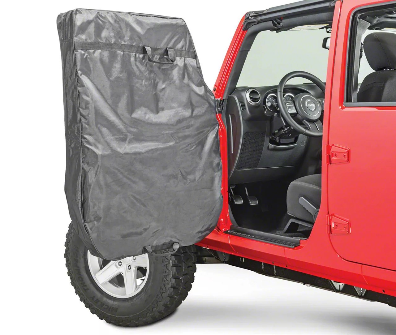 MasterTop Jeep Wrangler Hard Door Storage Bag; Black Diamond 13110001