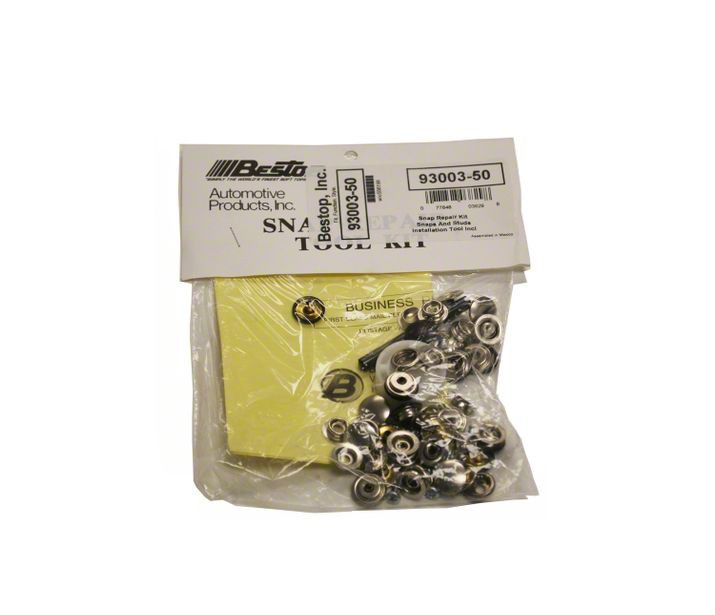 Bestop Jeep Wrangler Soft Top Snap Repair Kit 93003-50 (66-95 Jeep CJ5