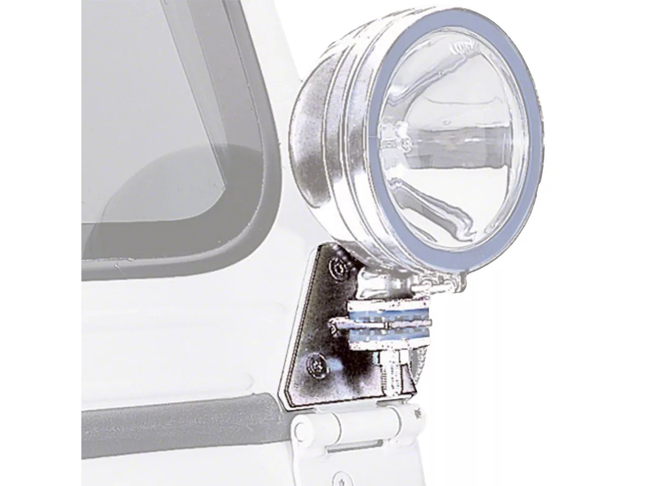 Rugged Ridge Jeep Wrangler 2 Stainless Steel Windshield Light Brackets