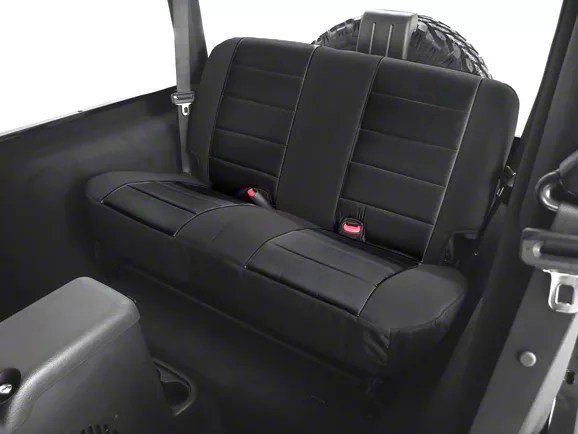 Rugged Ridge Jeep Wrangler Rear Fabric Seat Cover Black 13281.01 (97