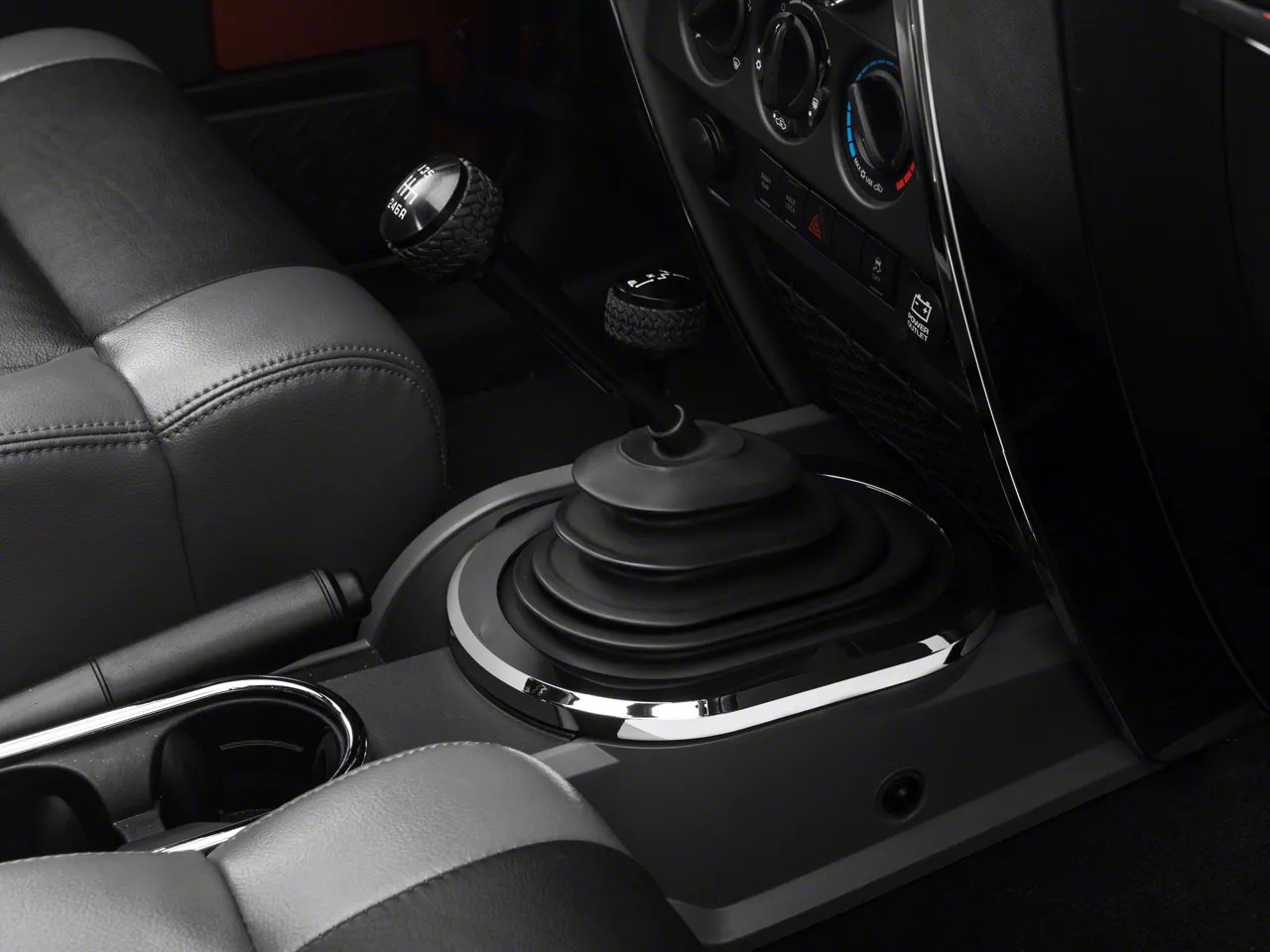 Rugged Ridge Jeep Wrangler Chrome Shifter Bezel J14842 (07-10 Jeep