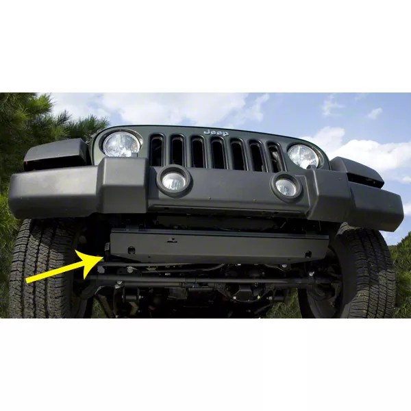 Rugged Ridge Jeep Wrangler Front Skid Plate Black 18003.30 (0718