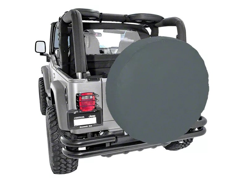 Rugged Ridge Jeep Wrangler Spare Tire Cover for 3536 in. Tires Black