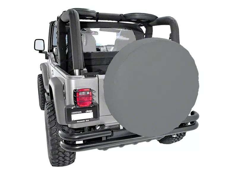 Rugged Ridge Jeep Wrangler Spare Tire Cover for 33 in. Tires Gray 12803.09 (8719 Jeep