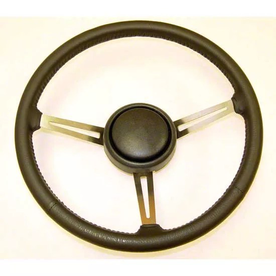 Jeep Wrangler Steering Wheel; Leather (8795 Jeep Wrangler YJ)