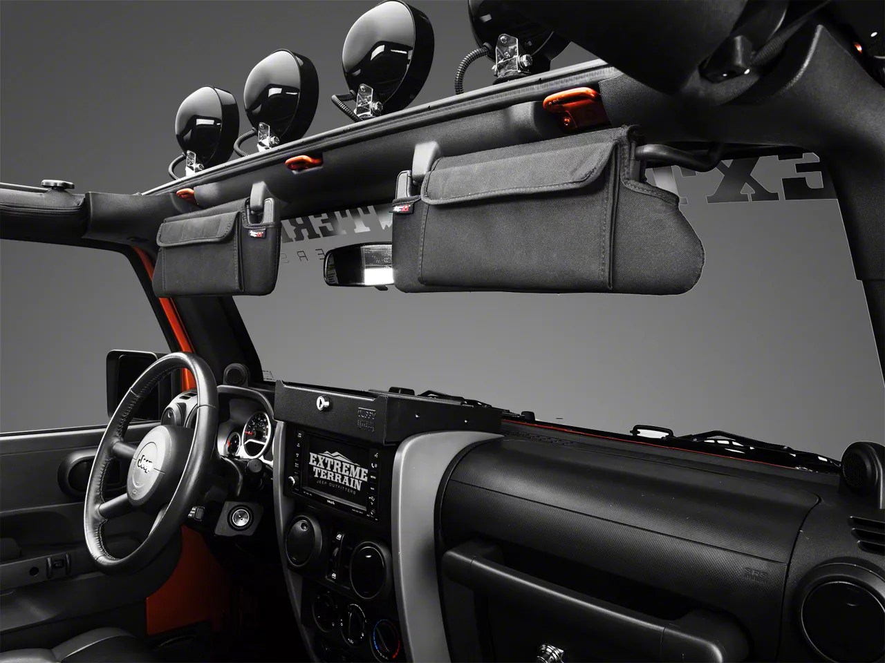 Rugged Ridge Jeep Wrangler Sun Visor Organizer Pair 13305.07 (0709