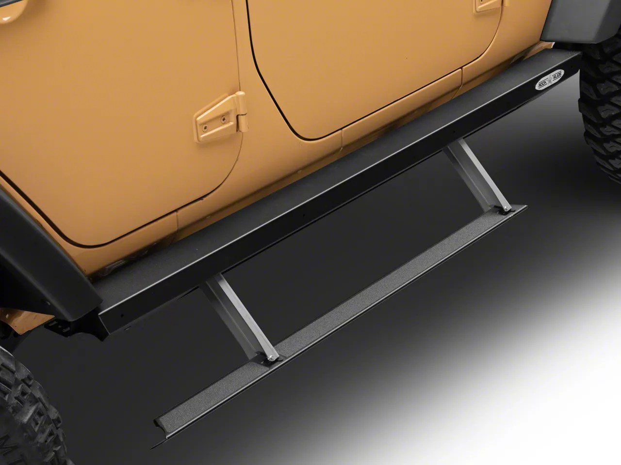 RockSlide Engineering Jeep Wrangler 3rd Gen Step Sliders BDSS300JK4