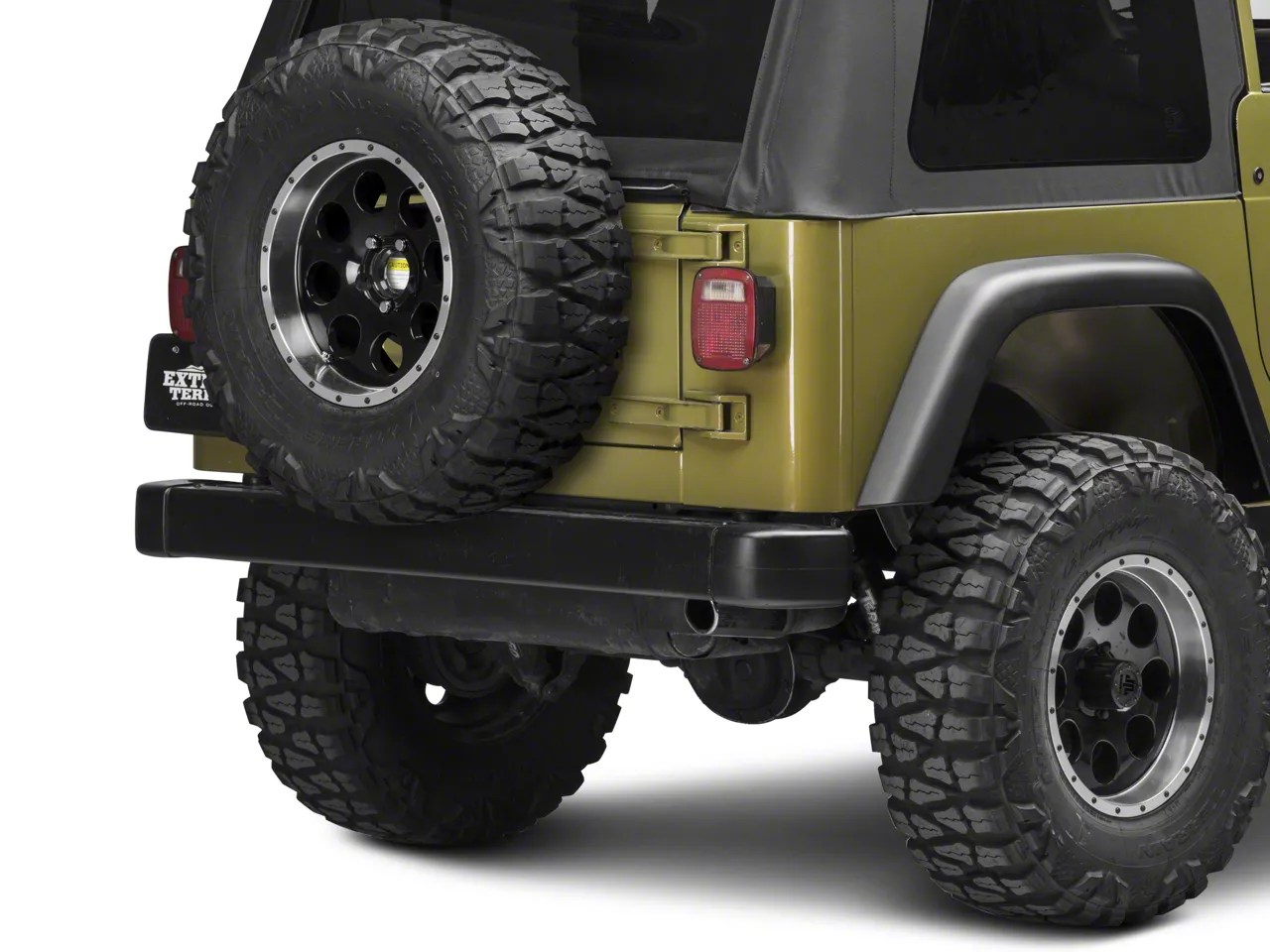 Rugged Ridge Jeep Wrangler Tire Carrier Heavy Duty Textured Black 11585.01 (8706 Jeep