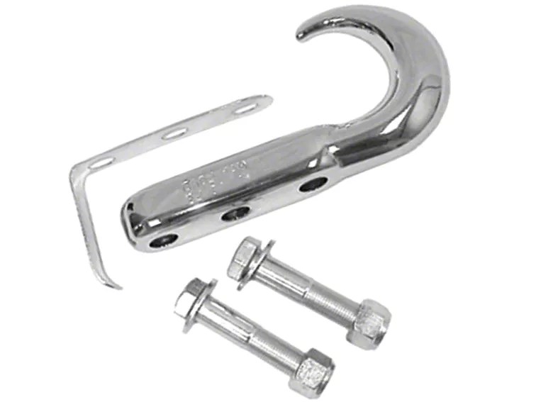 How to Install Rugged Ridge Tow Hook Kit Chrome Bolt on on your 19872013 Wrangler ExtremeTerrain