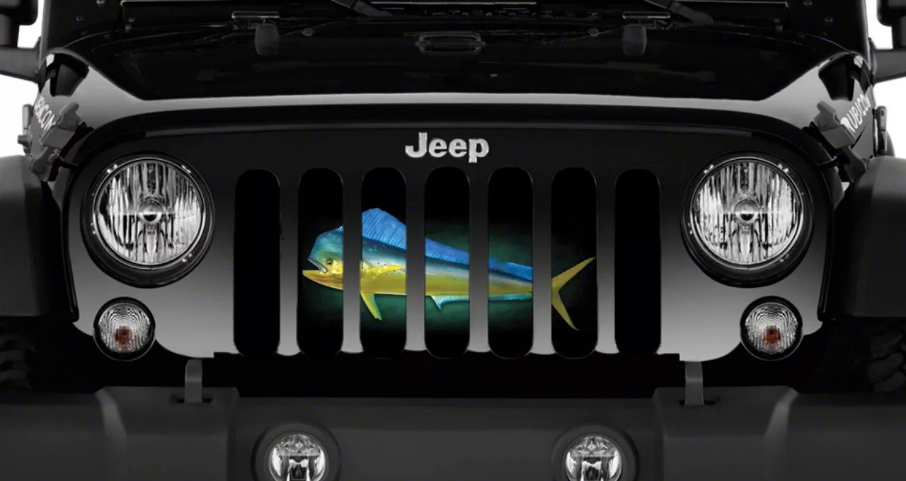 Jeep Gladiator Grille Insert; Mahi Mahi Fish (2023 Jeep Gladiator JT