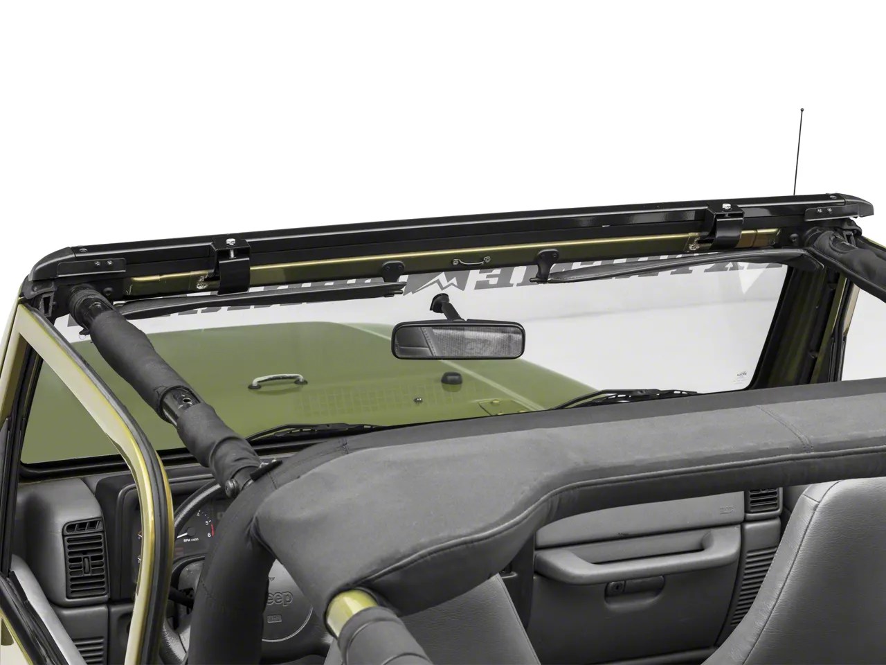 Bestop Jeep Wrangler NoDrill Windshield Channel 5123801 (9706 Jeep