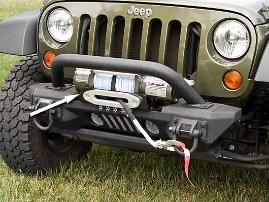 Rugged Ridge Jeep Wrangler XHD Aluminum Front Bumper Winch Plate 11541.