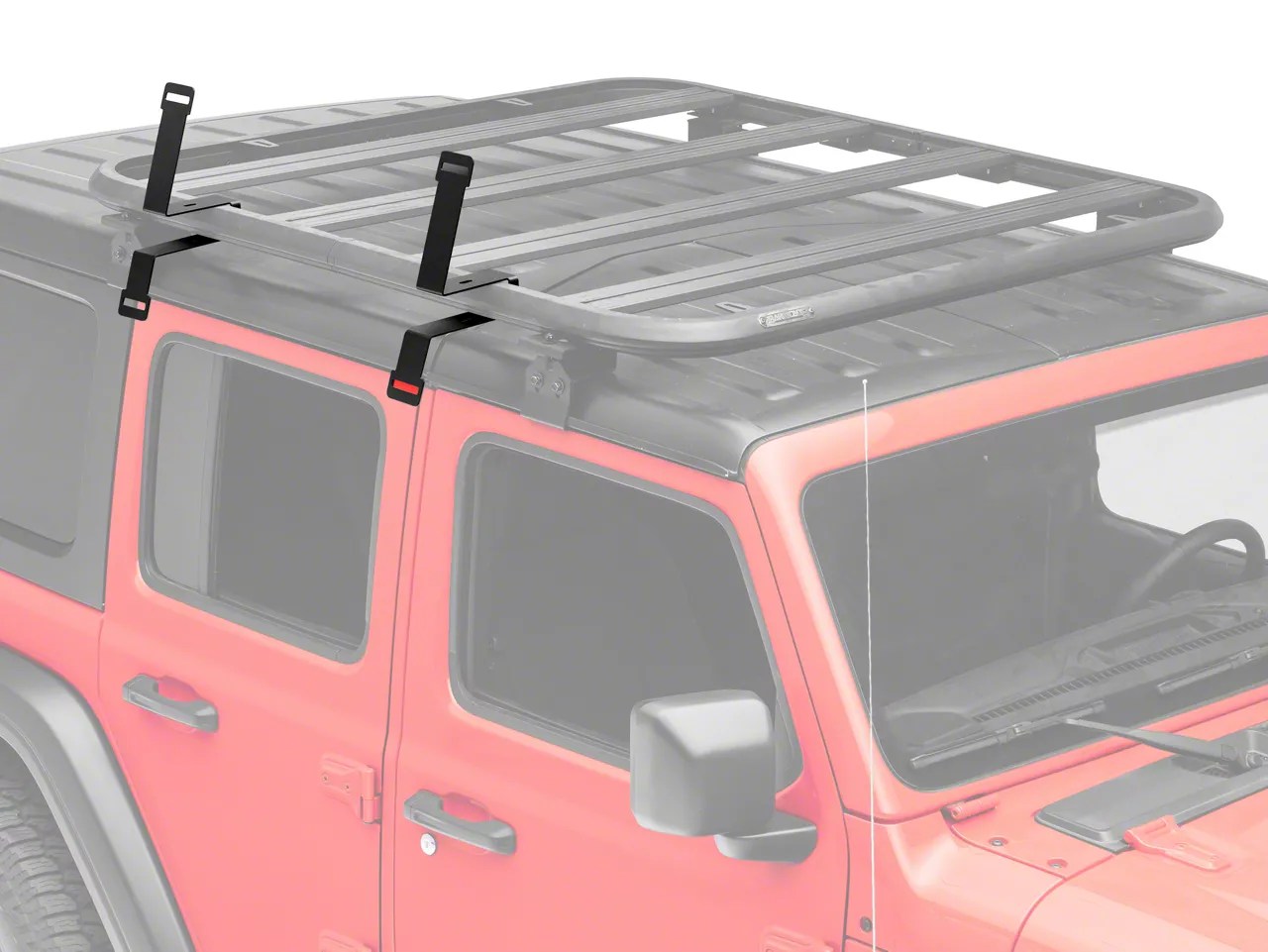 Barricade Jeep Wrangler HD Roof Rack Traction Board Mount Kit for