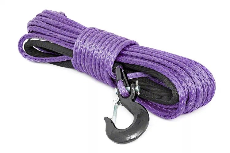 Rough Country Jeep Wrangler Synthetic Winch Rope; Purple RS112 Free