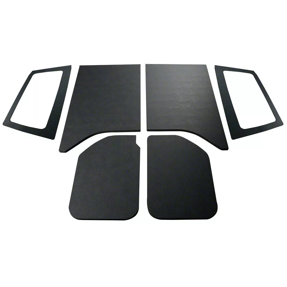 Boom Mat Jeep Wrangler Sound Deadening Headliner Kit; Black Leather