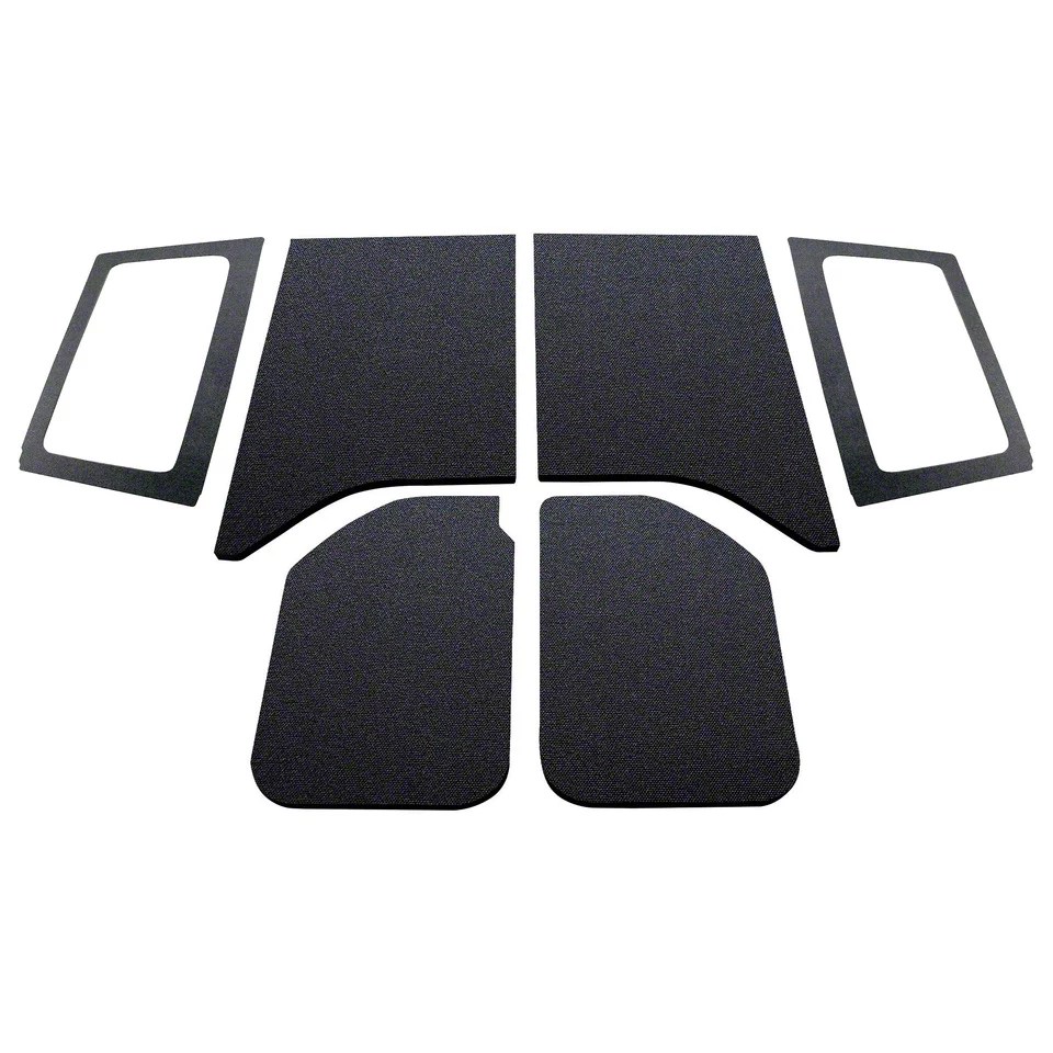 Boom Mat Jeep Wrangler Sound Deadening Headliner Kit; Black Original