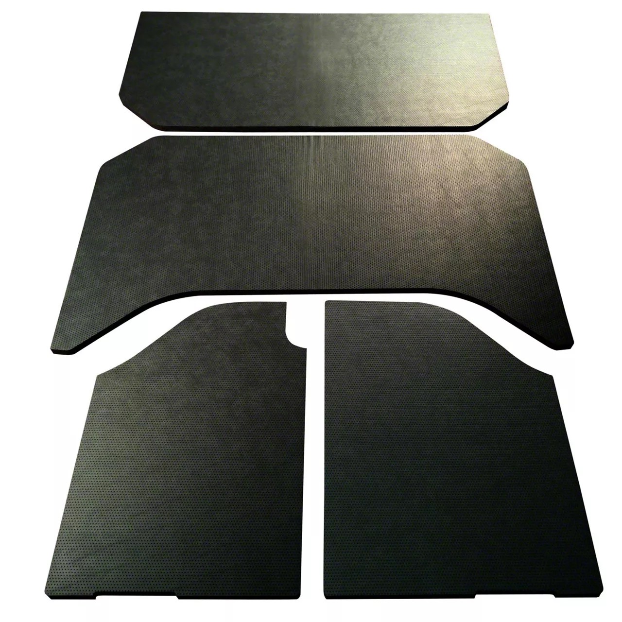 Boom Mat Jeep Wrangler Sound Deadening Headliner; Black Leather Look