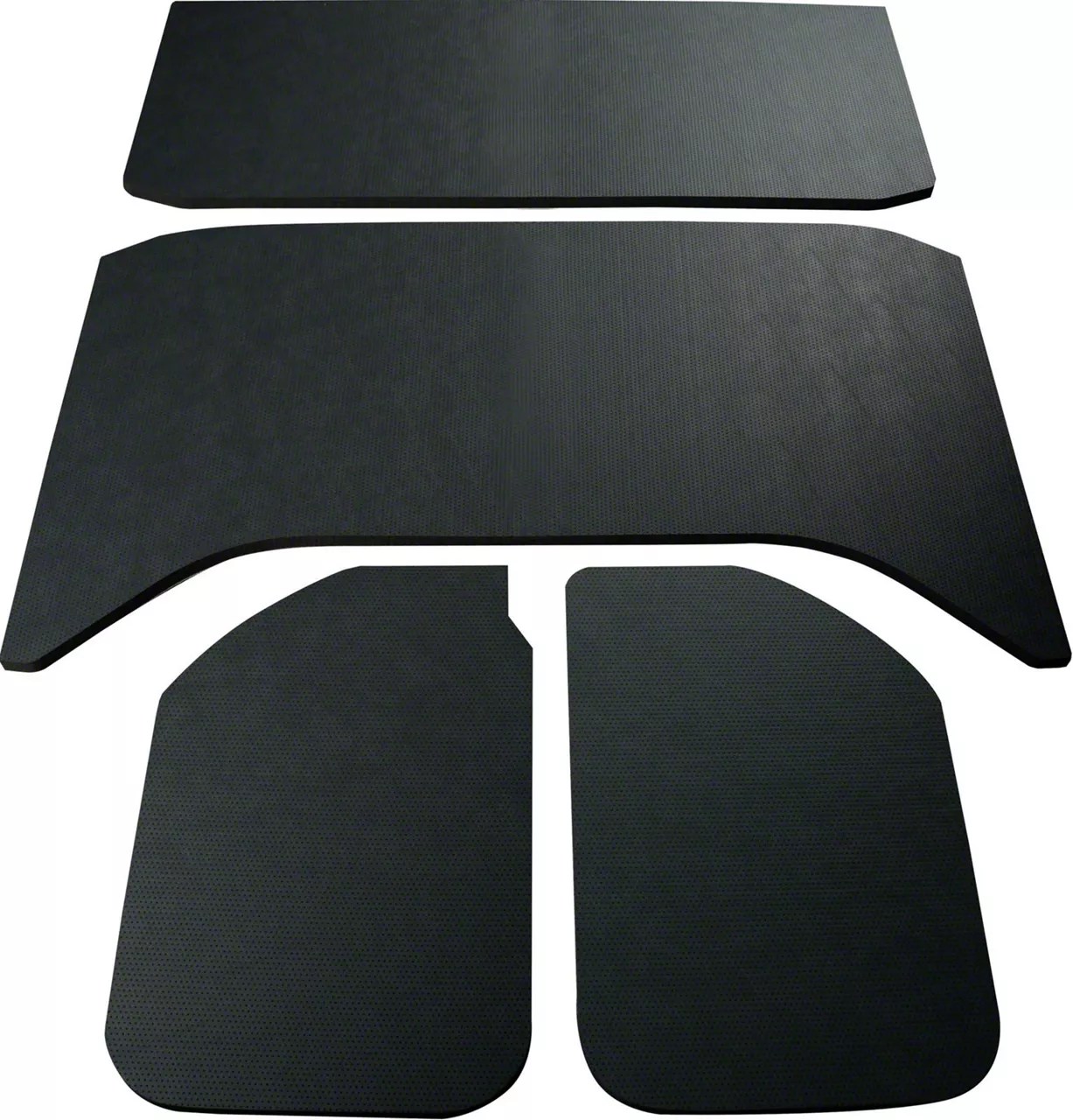 Boom Mat Jeep Wrangler Sound Deadening Headliner; Black Leather Look