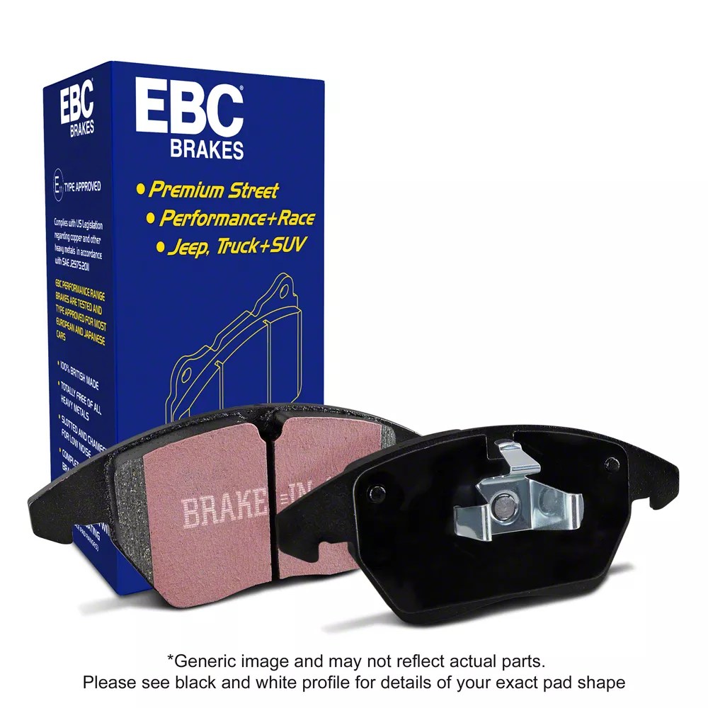 EBC Brakes Jeep Wrangler Ultimax OEM Plus Organic Brake Pads; Front