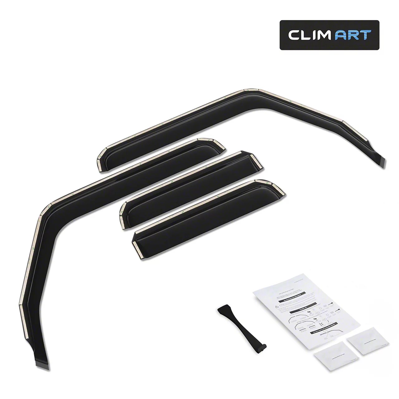 Jeep Wrangler inChannel Window Deflectors (1824 Jeep Wrangler JL 4
