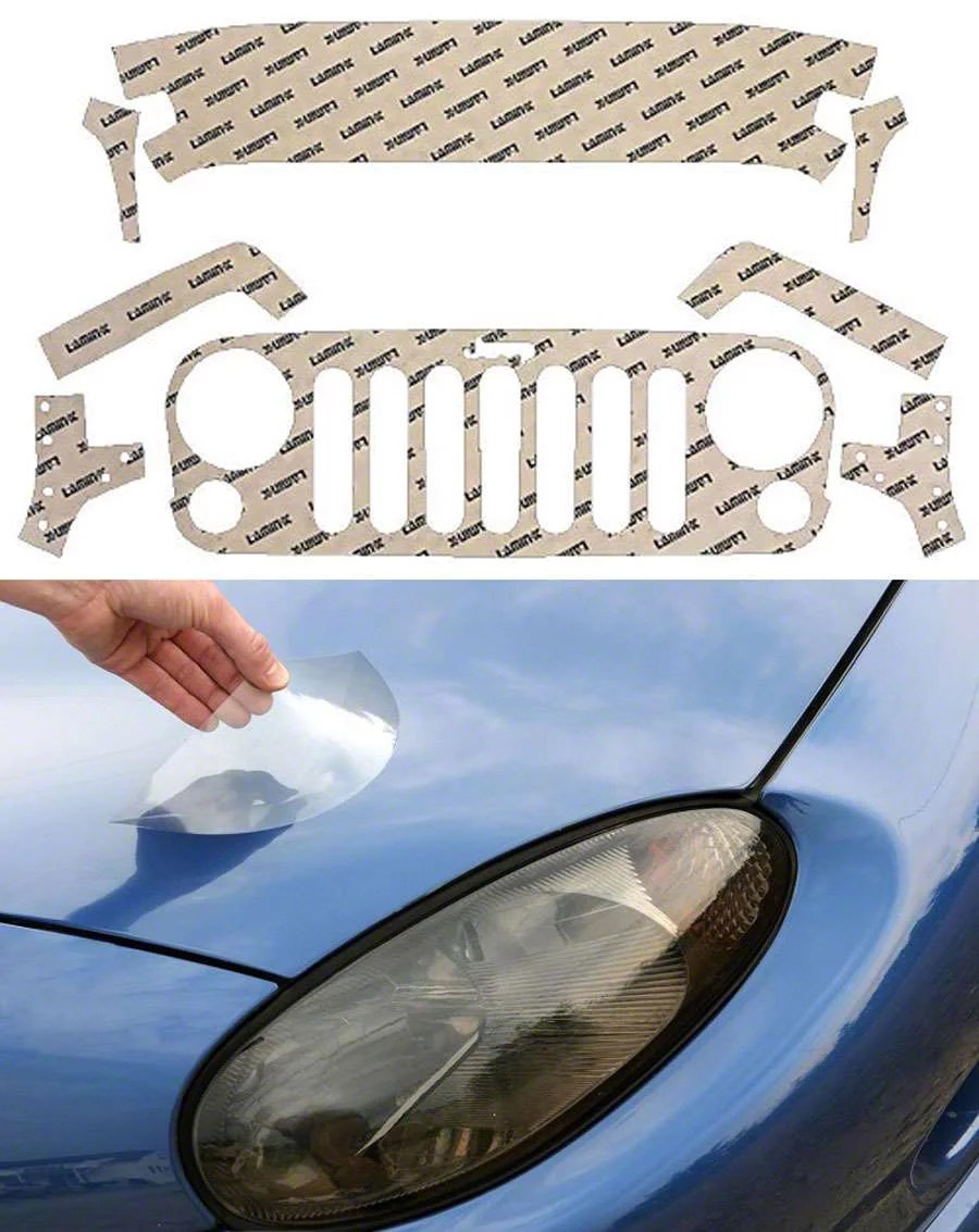 LaminX Jeep Wrangler Clear Car Bra J709 (0718 Jeep Wrangler JK