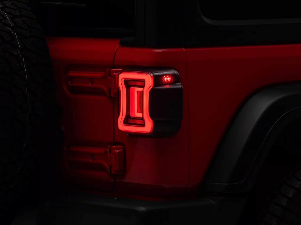 Form Lighting Jeep Wrangler LED Tail Lights; Black Housing; Smoked Lens