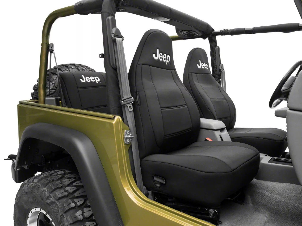 Jeep Licensed by TruShield Jeep Wrangler Neoprene Front and Rear Seat