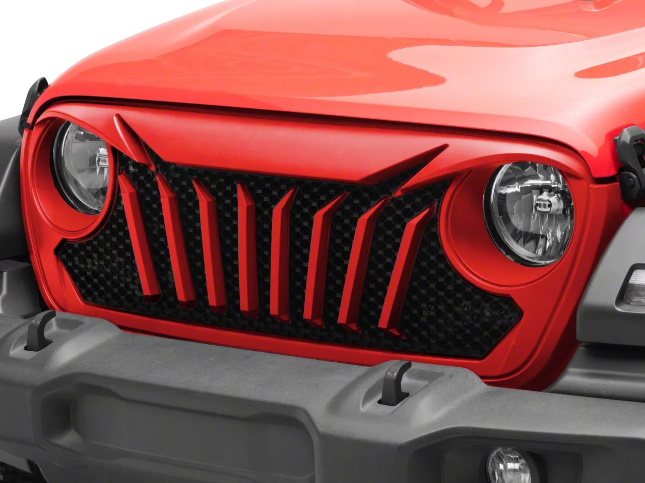 RedRock Jeep Wrangler Titus Grille; Unpainted J171342 (1824 Jeep