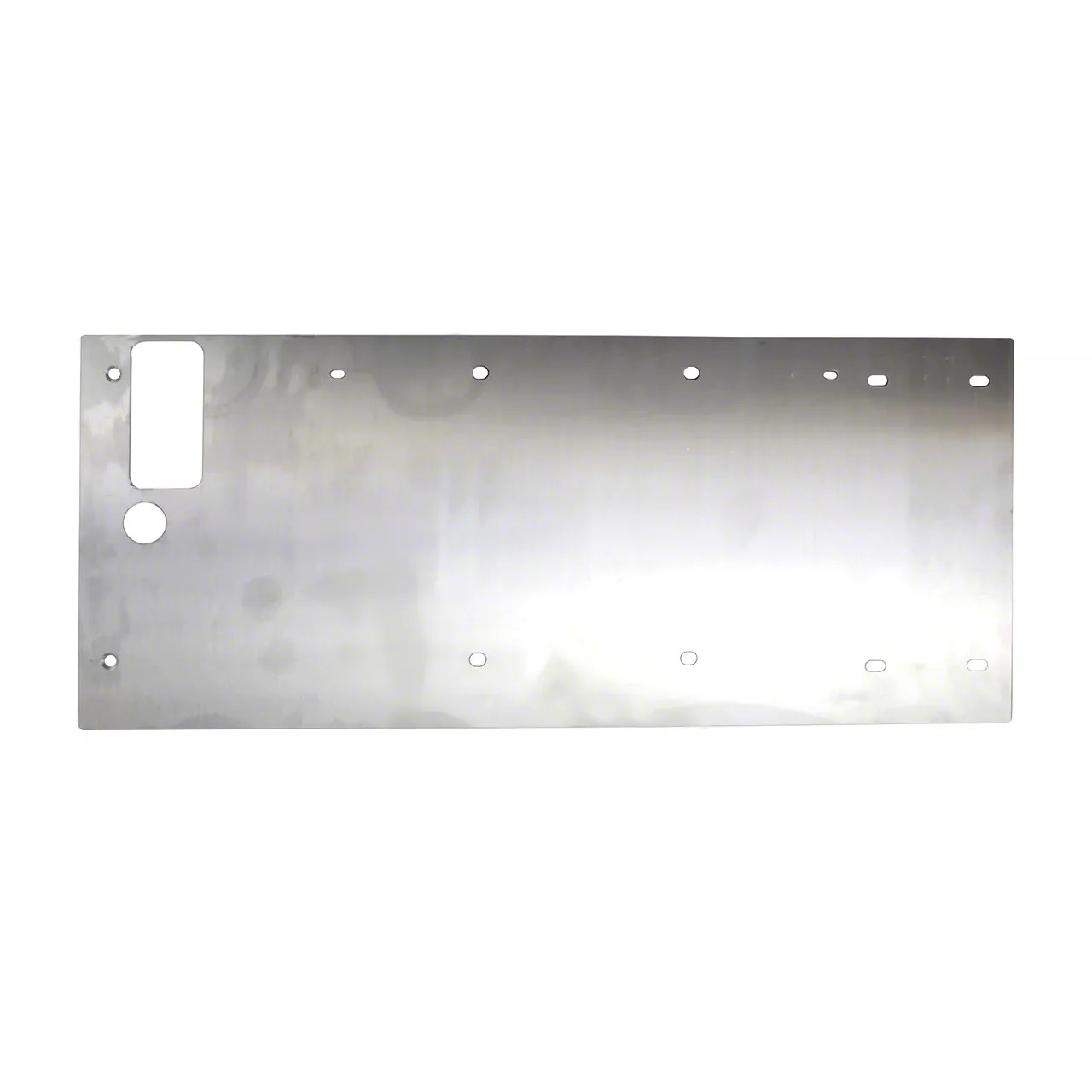 Motobilt Jeep Wrangler Tailgate Cover; Bare Aluminum MB1052A (9706