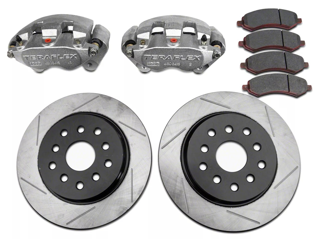 Teraflex Wrangler Front Big Brake Kit w/ 13.3 in. Vented Slotted Rotors 4303420 (0718 Jeep
