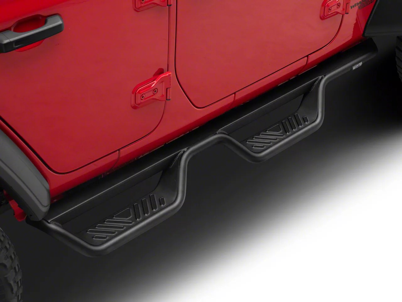 Westin Jeep Wrangler Outlaw Drop Nerf Side Step Bars; Textured Black 20